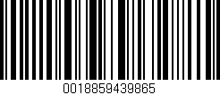 Código de barras (EAN, GTIN, SKU, ISBN): '0018859439865'