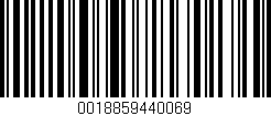 Código de barras (EAN, GTIN, SKU, ISBN): '0018859440069'