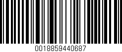 Código de barras (EAN, GTIN, SKU, ISBN): '0018859440687'
