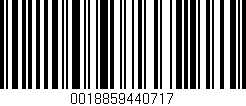 Código de barras (EAN, GTIN, SKU, ISBN): '0018859440717'
