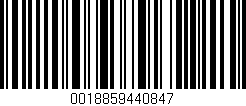 Código de barras (EAN, GTIN, SKU, ISBN): '0018859440847'