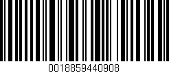 Código de barras (EAN, GTIN, SKU, ISBN): '0018859440908'