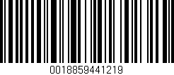 Código de barras (EAN, GTIN, SKU, ISBN): '0018859441219'