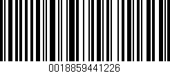 Código de barras (EAN, GTIN, SKU, ISBN): '0018859441226'
