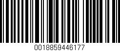 Código de barras (EAN, GTIN, SKU, ISBN): '0018859446177'