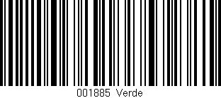 Código de barras (EAN, GTIN, SKU, ISBN): '001885|Verde'