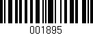 Código de barras (EAN, GTIN, SKU, ISBN): '001895'