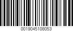 Código de barras (EAN, GTIN, SKU, ISBN): '0019045108053'
