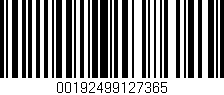 Código de barras (EAN, GTIN, SKU, ISBN): '00192499127365'