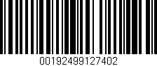 Código de barras (EAN, GTIN, SKU, ISBN): '00192499127402'
