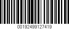 Código de barras (EAN, GTIN, SKU, ISBN): '00192499127419'