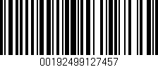 Código de barras (EAN, GTIN, SKU, ISBN): '00192499127457'