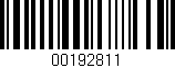 Código de barras (EAN, GTIN, SKU, ISBN): '00192811'