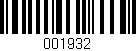 Código de barras (EAN, GTIN, SKU, ISBN): '001932'
