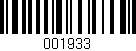 Código de barras (EAN, GTIN, SKU, ISBN): '001933'