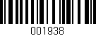 Código de barras (EAN, GTIN, SKU, ISBN): '001938'
