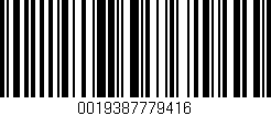 Código de barras (EAN, GTIN, SKU, ISBN): '0019387779416'