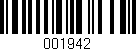 Código de barras (EAN, GTIN, SKU, ISBN): '001942'