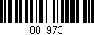 Código de barras (EAN, GTIN, SKU, ISBN): '001973'