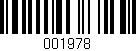 Código de barras (EAN, GTIN, SKU, ISBN): '001978'