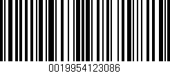 Código de barras (EAN, GTIN, SKU, ISBN): '0019954123086'