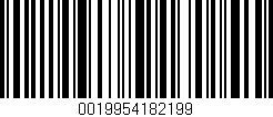 Código de barras (EAN, GTIN, SKU, ISBN): '0019954182199'