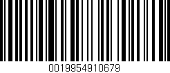 Código de barras (EAN, GTIN, SKU, ISBN): '0019954910679'