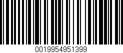 Código de barras (EAN, GTIN, SKU, ISBN): '0019954951399'