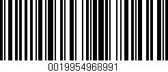 Código de barras (EAN, GTIN, SKU, ISBN): '0019954968991'