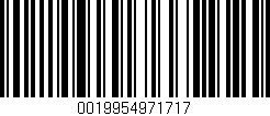 Código de barras (EAN, GTIN, SKU, ISBN): '0019954971717'