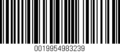 Código de barras (EAN, GTIN, SKU, ISBN): '0019954983239'