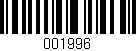 Código de barras (EAN, GTIN, SKU, ISBN): '001996'