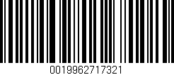 Código de barras (EAN, GTIN, SKU, ISBN): '0019962717321'