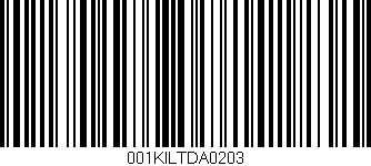 Código de barras (EAN, GTIN, SKU, ISBN): '001KILTDA0203'
