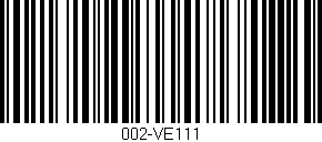 Código de barras (EAN, GTIN, SKU, ISBN): '002-VE111'