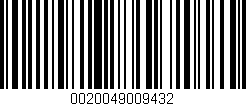 Código de barras (EAN, GTIN, SKU, ISBN): '0020049009432'