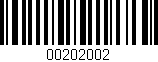 Código de barras (EAN, GTIN, SKU, ISBN): '00202002'