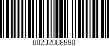 Código de barras (EAN, GTIN, SKU, ISBN): '00202008990'