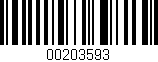 Código de barras (EAN, GTIN, SKU, ISBN): '00203593'