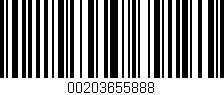 Código de barras (EAN, GTIN, SKU, ISBN): '00203655888'
