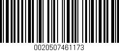 Código de barras (EAN, GTIN, SKU, ISBN): '0020507461173'