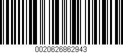 Código de barras (EAN, GTIN, SKU, ISBN): '0020626862943'