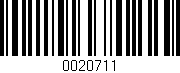 Código de barras (EAN, GTIN, SKU, ISBN): '0020711'