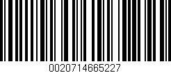 Código de barras (EAN, GTIN, SKU, ISBN): '0020714665227'
