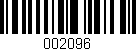 Código de barras (EAN, GTIN, SKU, ISBN): '002096'
