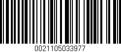 Código de barras (EAN, GTIN, SKU, ISBN): '0021105033977'