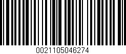 Código de barras (EAN, GTIN, SKU, ISBN): '0021105046274'