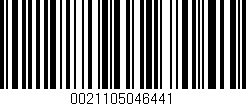 Código de barras (EAN, GTIN, SKU, ISBN): '0021105046441'