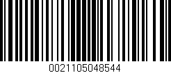 Código de barras (EAN, GTIN, SKU, ISBN): '0021105048544'