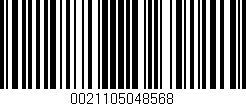 Código de barras (EAN, GTIN, SKU, ISBN): '0021105048568'